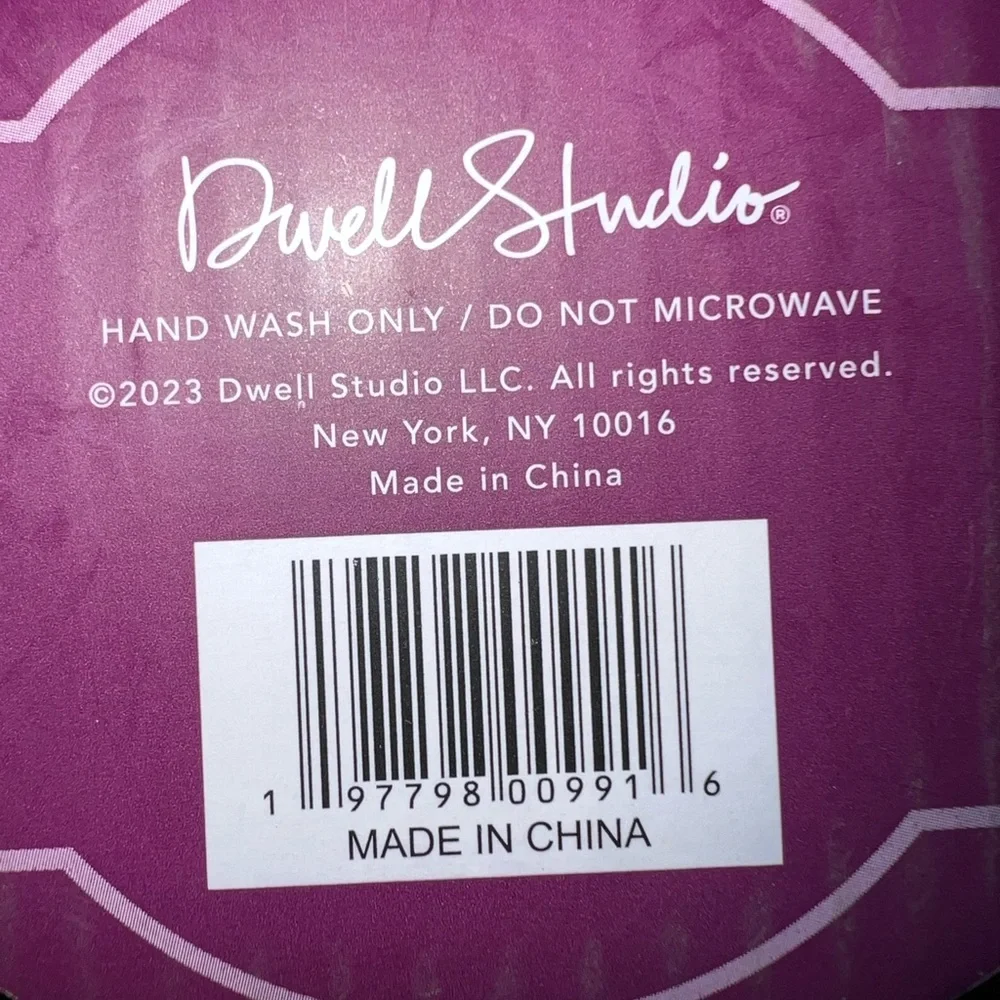 Dwell Studio Set of 8 Purple and Blue Glass Mugs